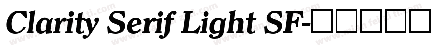 Clarity Serif Light SF字体转换